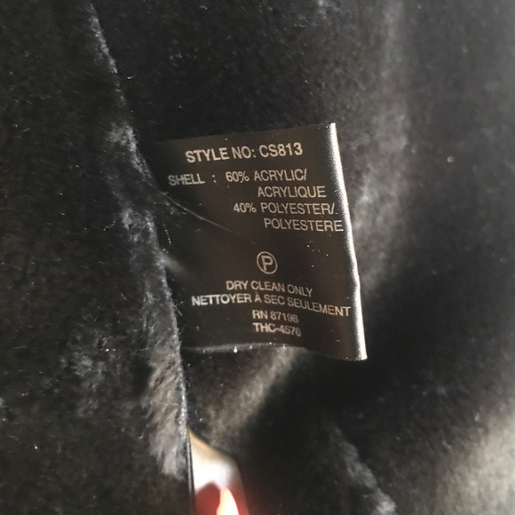 COPY - Black Faux Shearling Size 10 Coat - Picture 4 of 4